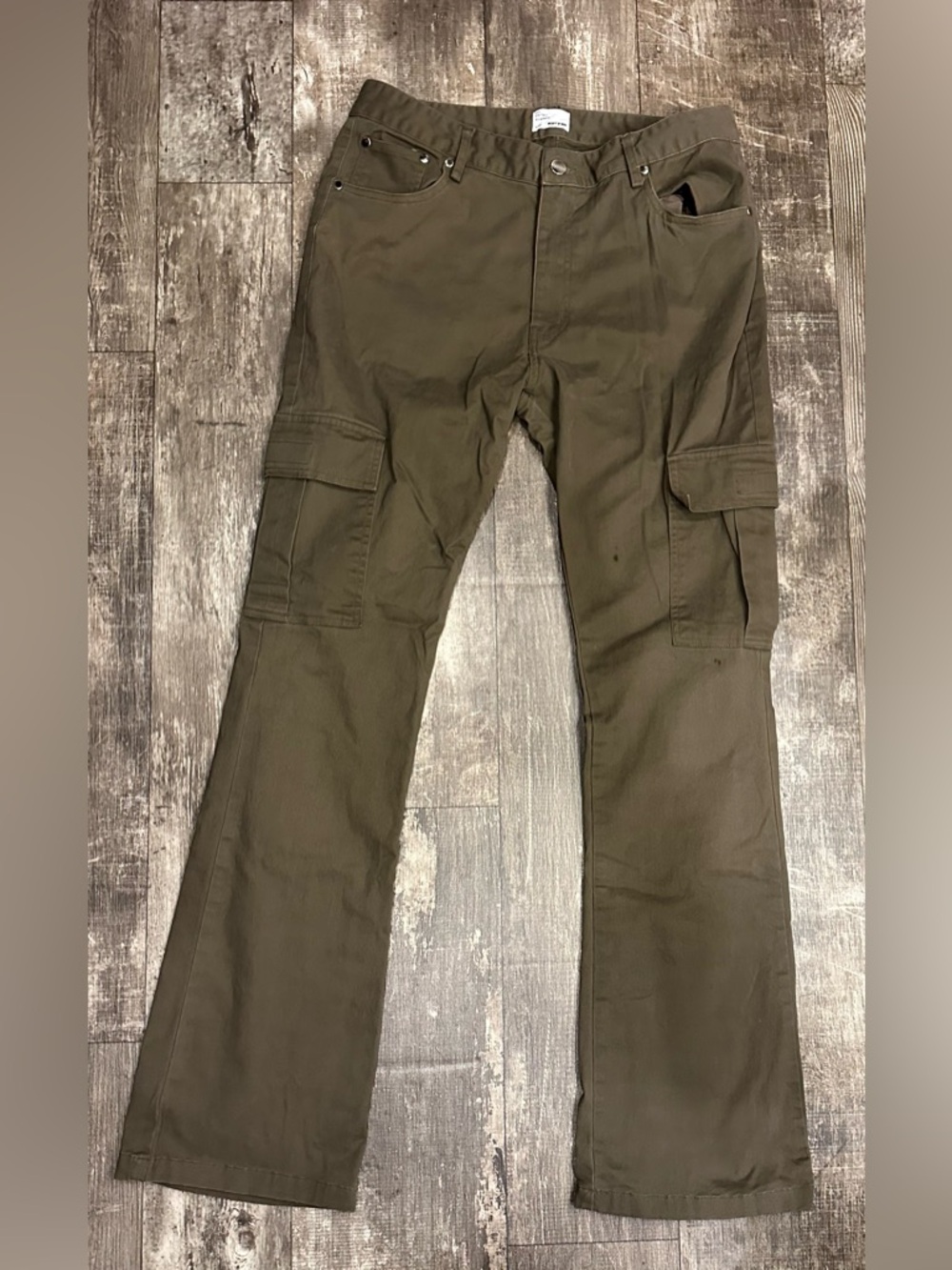 EPTM Men's Olive Cargo Cotton Pants 32/34